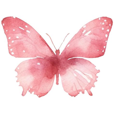 Vector vector watercolor painted butterf... | Premium Vector #Freepik #vector #painting #butterfly-watercolor #butterfly-pink #butterfly Vector Painting, Painting Butterfly, Painted Butterfly, Things To Print, Simple Butterfly, Watercolor Butterfly, Lovely Pictures, Butterfly Watercolor, Hand Drawn Design