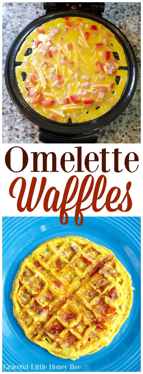 Try making these Omelette Waffles for a fun breakfast! Keto Bread In A Mug, Bread In A Mug, Waffle Iron Recipes, Waffle Maker Recipes, Foods With Iron, Waffles Recipe, In A Mug, Waffle Recipes, Low Carb Breakfast