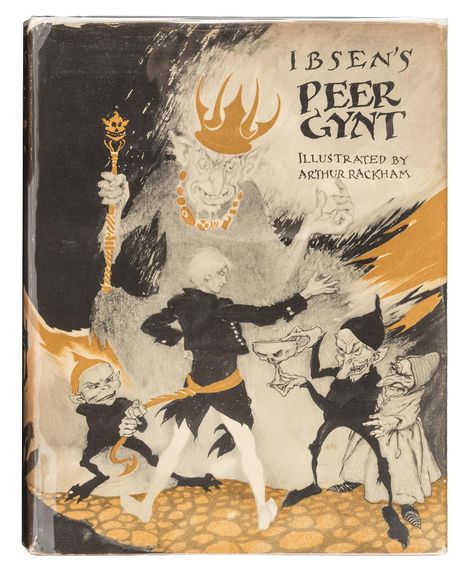 Henrik Ibsen, Peer Gynt, illustrated by Arthur Rackham, 1936 Harrap, London  via PBA galleries Magical Illustration, August Strindberg, Peer Gynt, Stella Rose, Arthur Rackham, Samuel Beckett, Victorian Scrap, Grimm Fairy Tales, Fairytale Art