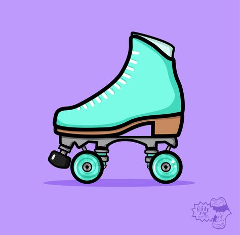 Draw all the roller skates! Drawings Shoes, Ice Skating Cartoon, Skate Drawing, Ice Skating Images, Roller Skating Aesthetic, Ice Skate Drawing, Ice Drawing, Skate Tattoo, Skating Aesthetic