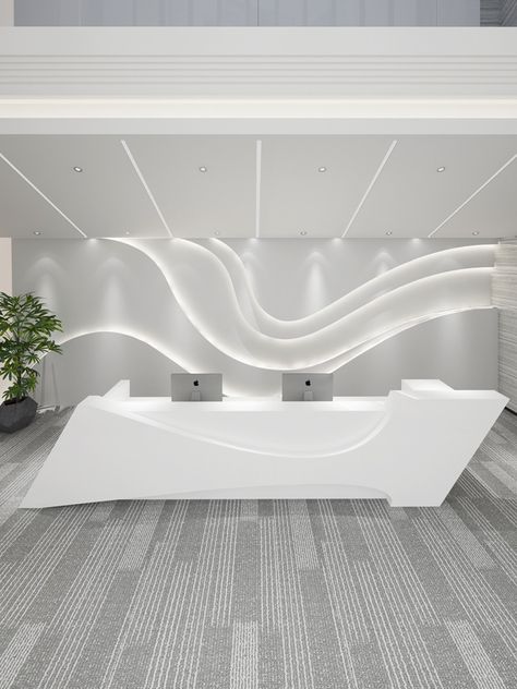 Office Reception Design, Display Retail, Dental Office Design Interiors, Reception Desk Design, Spa Reception, Retail Store Display, Office Interior Design Modern, Modern Store, Clinic Interior Design