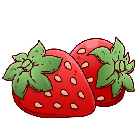 Fruit Strawberry Cartoon Drawing Healthy Strawberry Cartoon Aesthetic, Strawberry Cartoon Drawing, Strawberry Vector, Strawberry Cartoon, Strawberry Clipart, Strawberry Drawing, Fruit Strawberry, Fruit Icons, Drawing Clipart