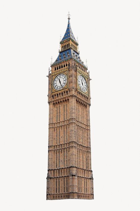 London's Big Ben sticker, famous clock tower psd | free image by rawpixel.com / kanate Big Ben Illustration, London Stickers, London Clock Tower, Moodboard Png, London Big Ben, Big Clock, Big Ben Clock, London Icons, London Clock