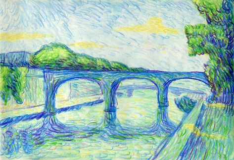 Drawings based on Achille Lauge impressionism Impressionism Colored Pencil, Impressionism Art Color Pencil, Landscape Ideas Drawing Coloring, Colour Pencil Art, Impressionism Drawing, Fine Arts Drawing, Colored Pencil Art Projects, Pencils Art, Color Pencil Sketch