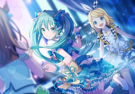 hatsune miku Miku Banner, Hatsune Miku Colorful Stage, Miku Colorful Stage, Colorful Stage, Hatsune Miku, Vocaloid, Anime, Blue