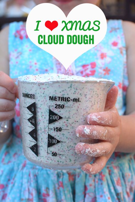 Christmas Cloud Dough Meri Cherry, Teacher Crafts, Happy Hooligans, Christmas Units, Cloud Dough, Winter Preschool, Christmas Activities For Kids, Toddler Fun, Childhood Education