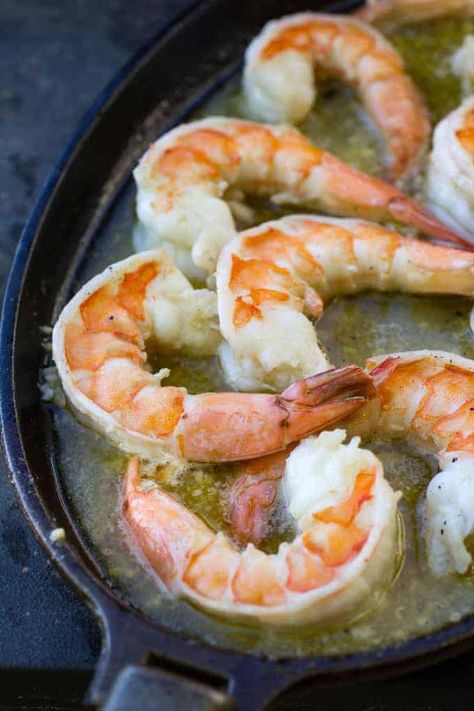 This Traeger Grilled Shrimp Scampi is cooked on a Traeger grill to give you that smoked shrimp scampi flavor. A buttery sauce with a hint of lemon! Shrimp Scampi Easy, Traeger Cooking, Smoked Shrimp, Traeger Grill Recipes, Outdoor Cooking Recipes, Lobster Dishes, Bbq Pork Ribs, Shrimp Scampi Recipe, Bbq Shrimp