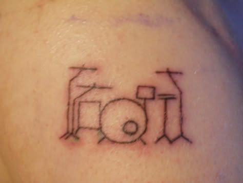 Drum Set Tattoo, Drum Tattoo, Set Tattoo, Nice One, Drum Kit, Drum Set, Small Tattoo, My Birthday, Drums