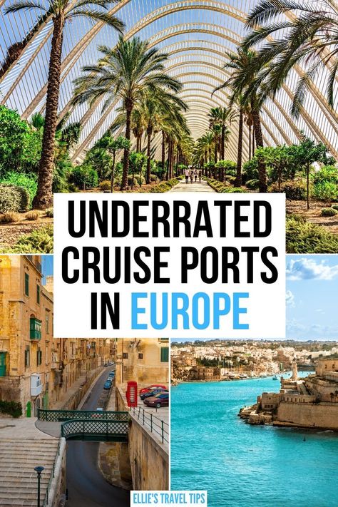 Top underrated and unique european cruise ports to watch for in cruise itineraries. Check out these top cruise ports in Europe for a unique cruise. Tips For Cruises, Cruise Mediterranean, Places To Travel In Europe, Best Cruise Lines, European Cruise, Europe Places, Top Cruise, European Cruises, Royal Caribbean Cruises