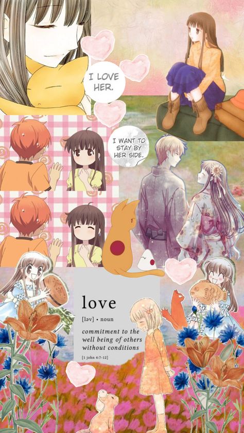 Fruits Basket Wallpaper Kyo and Tohru Fruits Basket Wallpaper, Basket Wallpaper, Fruits Basket Kyo, Kyo And Tohru, Fruits Basket Anime, Basket Anime, Phone Decor, Fruits Basket, 1 John