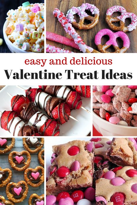 Valentine Treat Ideas Easy Valentines Snacks, Diy Valentine's Treats, Valentines Party Food, Valentines Recipes Desserts, Valentine's Day Treats, Valentines Snacks, Valentines Baking, Valentine Treat, Diy Treats