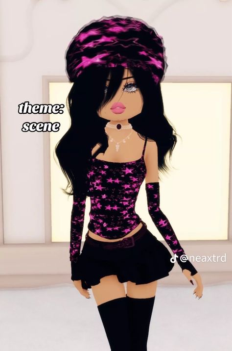 scene Horror Movie Outfits, Outfit Themes, Sleepover Outfit, Dress Impress, Scene Dress, Movie Outfits, Outfit Roblox, Roblox Dress, Bad Gyal