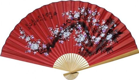 Chinese Home Decor, Red Home Accessories, Asian Inspired Decor, Japanese Fans, Asian Gifts, Chinese Fans, Chinese Wall, Chinese Home, Chinese Fan