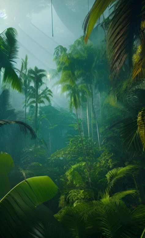 Brazil Rainforest Aesthetic, Futuristic Rainforest, Rainforest At Night, Amazon Rainforest Aesthetic, Indian Rainforest, Tropical Rainforest Aesthetic, Rainy Rainforest, Tropical Jungle Aesthetic, Rain Forest Aesthetic