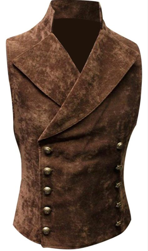 Steampunk Costume Male, Brown Suit Vest, Gothic Formal, Victorian Vest, Tuxedo Prom, Steampunk Vest, Steampunk Men, Double Breasted Vest, Style Steampunk