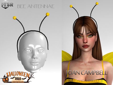 Toddler Bee Costume, Antennae Headband, Sims Aesthetic, Black Gemstone Necklace, Cami And Jeans, Halloween City, Sims 4 Piercings, Sims 4 Tattoos, Sims 4 Cas Mods