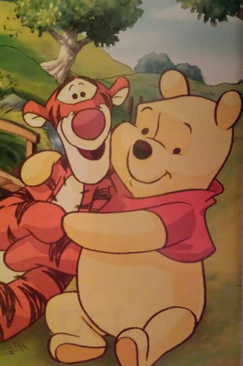 Tigger Aesthetic, Tiger And Winnie The Pooh, Duo Cartoon Characters, Tiger And Pooh, Tiger From Winnie The Pooh, How To Draw Tigger, Pooh Bear And Tigger, Disney Mural, Disney Nostalgia