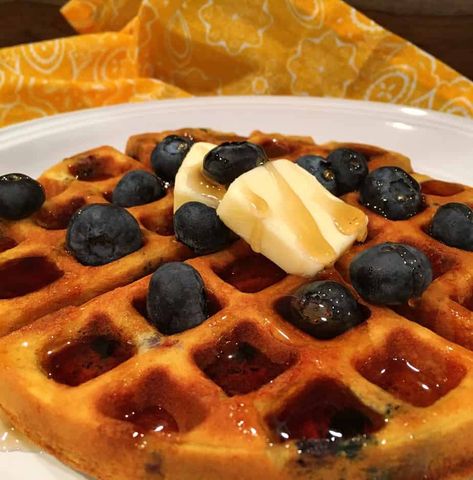 Blueberry Banana Belgian Waffles Fluffy Belgian Waffle Recipe, Easy Belgian Waffle Recipe, Belgian Waffle Recipe, Long Grain White Rice, Menu Breakfast, Belgian Waffles Recipe, Cream Soups, Blueberry Waffles, Banana Waffles