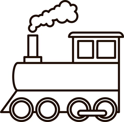 Train Outline Printable, Train Coloring Sheet, Train Engine Drawing, Train Outline, Transport Craft, Engine Drawing, Train Printable, Train Cartoon, Outline Pictures