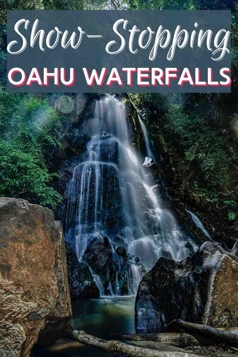 Hike to this Oahu waterfall Oahu Waterfalls, Oahu Activities, Hawaii Vacation Oahu, Hawaii Waterfalls, Hawaii Vacation Tips, Things To Do In Oahu, Oahu Hikes, Hawaii Hikes, Oahu Vacation