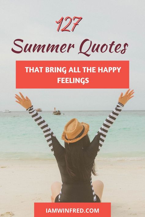 These summer quotes will help you feel at one with nature, your family and friends, and even yourself. #quotes #summertime #summerquotes Yourself Quotes, The Summer I Turned Pretty, Summer Nature, One With Nature, Summer Quotes, Everything Is Awesome, Beautiful Summer, The Happy, Fails