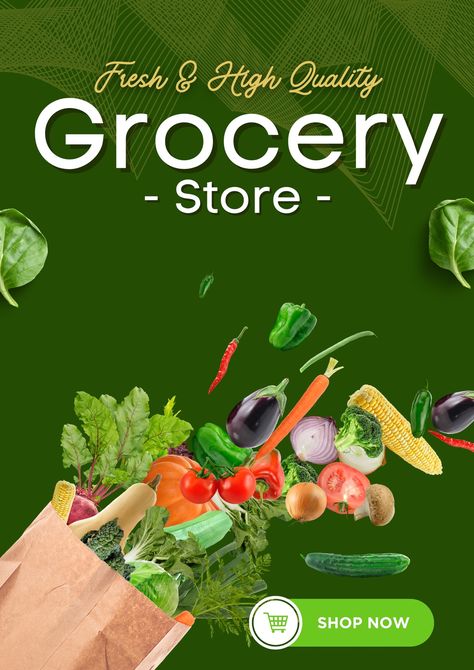 Grocery Store Flyers, Grocery Flyer, Grocery Store Shopping, Store Flyers, Design Element, My Design, Grocery Store, Flyer Template, Background Design