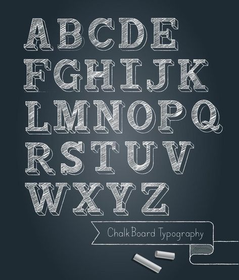 Chalkboard typography alphabet doodle style vector illustration. Chalkboard Fonts Alphabet, Chalk Typography, Chalkboard Typography, Chalkboard Fonts, Illustration Advertisement, Typography Alphabet, Doodle Style, Drawings Simple, Fonts Alphabet