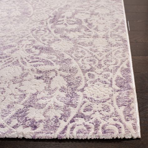 Safavieh Passion Collection PAS403A Lavender and Ivory Area Rug, (6-Feet 7-Inch X 9-Feet 2-Inch): Amazon.ca: Home & Kitchen Lavender Rug, Safavieh Rug, Contemporary Room, Ivory Area Rug, Polyester Rugs, Floral Area Rugs, Transitional Rugs, Purple Rug, The Passion