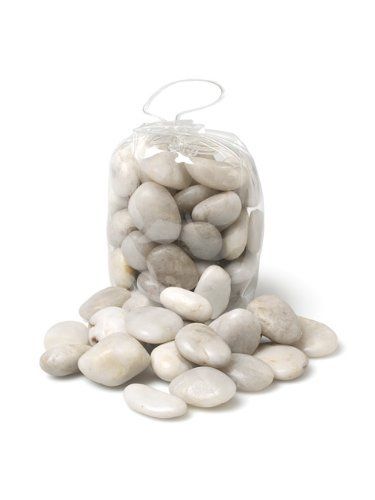 1 KG - 2.2 lb Bag of Stone White River Rocks Stones Vase Filler Decor Decoration by American Chateau, http://www.amazon.ca/dp/B00ACNEQZA/ref=cm_sw_r_pi_dp_-ZZdrb1X04DC4 River Rock Stone, Stone Vase, River Rocks, White River, River Stones, Vase Fillers, River Rock, Zen Garden, Stone Rocks