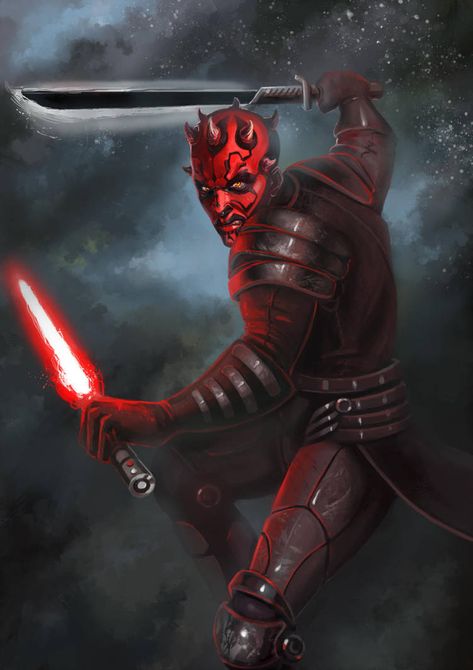 Maul clone wars by RinaCane Maul Clone Wars, Jedi Maul, Darth Maul Clone Wars, Darth Maul Art, Star Wars Clones, Sith Order, Star Wars Sith Lords, Dark Maul, Star Wars Ring