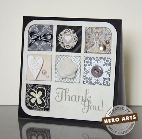 Simple but beautiful. Black White Cards, Cards Black And White, Black And White Cards, Square Cards, Card Candy, Scrap Cards, White Cards, Ideas For Cards, All Occasion Cards