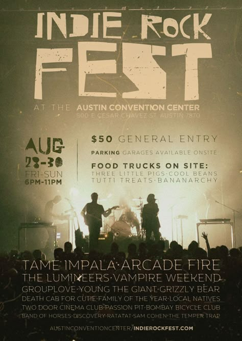 Music Band Poster Design, Band Festival Poster, Body Copy Design, Rock Music Poster Design, Music Festival Poster Ideas, Poster Design Music Festival, Poster Festival Music, Indie Music Poster Design, Music Festival Poster Design Inspiration