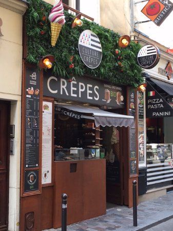 Crepes Restaurant Design, Crepe Restaurant Design, Crepe Shop Interior Design, Creperie Design Ideas, Crepe Store, Crepe Restaurant, Paris Street Food, Crepe Cafe, Crepe Shop