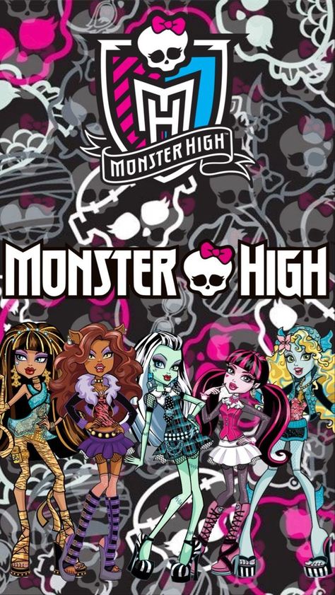 Monster High Halloween Wallpaper, Monster High Wallpaper Backgrounds, Monster High Wallpaper Aesthetic, Monster High Wallpaper Iphone, Monster High Lockscreen, Monster High Background, Monster High Posters, Mh Wallpaper, Monster High Wallpaper