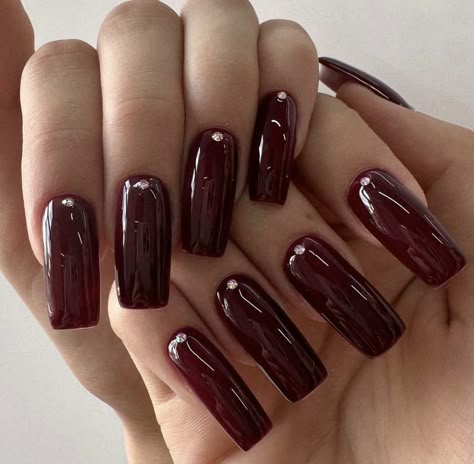 Burgundy Long Nails, Red Nail Designs, S Nails, Red Nail, Cute Woman, Long Nails, Nail Inspo, Hair And Beauty, Paradise