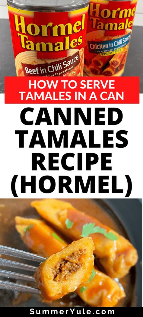 Can Tamale Recipes, Tamale Casserole With Canned Tamales, Homemade Tamale Sauce, Homemade Tamales Easy, Canned Tamale Casserole, Hormel Tamales Casserole Recipes, Canned Tamales Recipes, Hormel Tamales Recipe, Tamale Sauce Recipe Easy