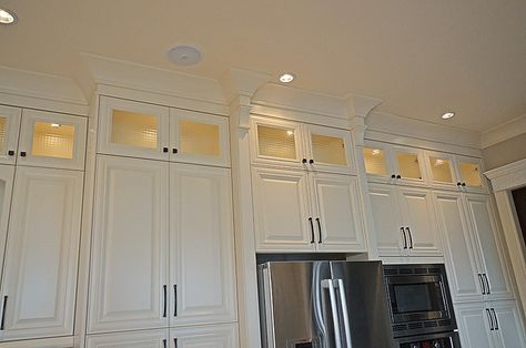 Kitchen cabinet crown moulding by Nucasa. | Crown moldings c… | Flickr Moulding Kitchen Cabinets, Kitchen Cabinets With Crown Molding, Moulding Kitchen, Crown Moulding Kitchen Cabinets, Diy Renovation Ideas, Installing Crown Molding, Kitchen Cabinets Trim, Diy Treehouse, Kitchen Cabinet Molding