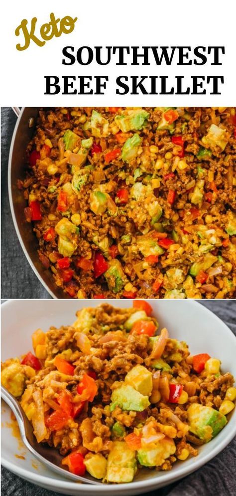 Dinner With Avocado, Southwest Ground Beef, Ground Beef And Rice Skillet, Beef And Rice Skillet, Ground Beef And Rice, Taco Filling, Ground Beef Rice, Rice Skillet, Beef Rice