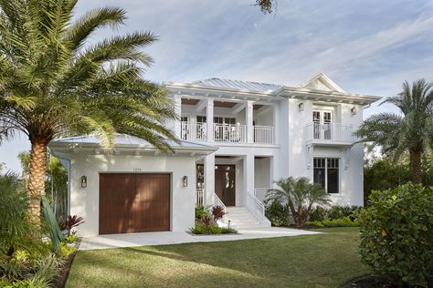 Designed by MHK Architecture in Naples, Florida. Low Country Style, Mhk Architecture, Low Country Homes, Waterfront Living, Florida Cottage, Dubai Holidays, Transitional Home, Architectural Pieces, Country Homes