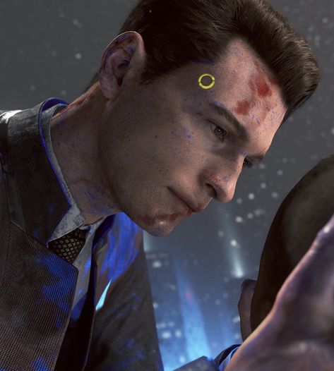 Connor Dbh, Connor Rk800, Father Son Relationship, Bryan Dechart, Detroit Become Human Connor, Becoming Human, Big Brown Eyes, Detroit Being Human, Heart Emoji