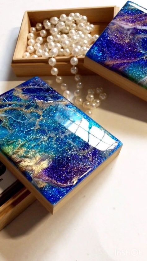 Mothersday Painting, Resin Box, Resin Artist, Playing Card Box, Resin Geode, Resin Art Painting, Resin Wall Art, Acrylic Pouring Art, Epoxy Resin Crafts