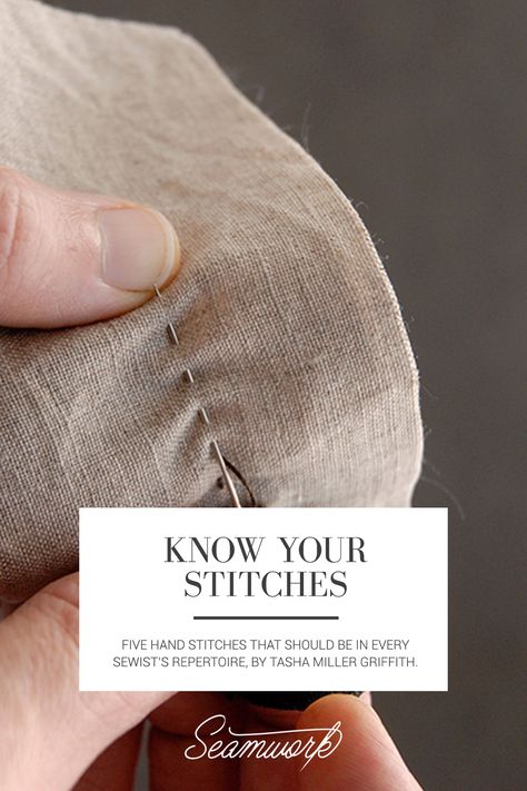 Hand Sewing Stitches, Sewing Stitches By Hand, Hand Stitching Techniques, Sewing By Hand, Sew By Hand, Hand Stitches, Hand Sewing Projects, Trendy Sewing, Stitching Techniques