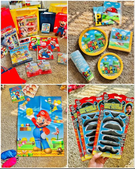 Mario Birthday Party Favors, Mario Party Favors, Super Mario Party Favors, Birthday Treat Bags, 4 Birthday, Shop Lego, Mario Birthday Party, Super Mario Birthday, Super Mario Party