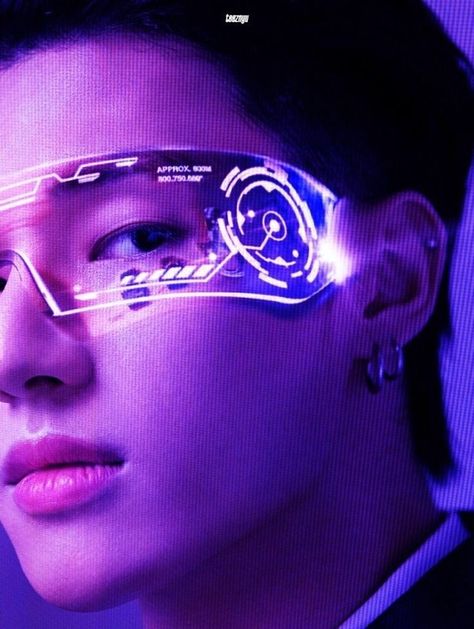 Wooyoung Purple Aesthetic, Ateez Purple Aesthetic, Ateez Purple, Ateez Widgets, Neon Cyberpunk Aesthetic, Cyberpunk Glasses, Ateez Aesthetic, Magical Girl Aesthetic, Violet Aesthetic