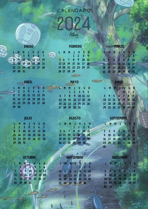 calendario 2024 𝓖𝓱𝓲𝓫𝓵𝓲 𝓢𝓽𝓾𝓭𝓲𝓸 Ghibli Calendar 2024, Anime Calendar 2024, Anime Calendar, Another Misaki Mei, Foto Cars, Calendar Design Template, Creative Calendar, 달력 디자인, Calendar Reminder