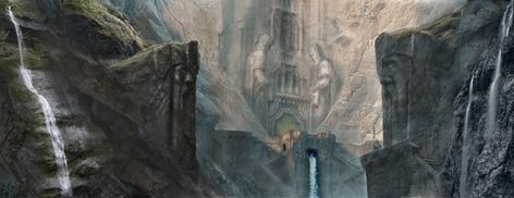 Iron Hills Alan Lee Art, Dwarven City, Tolkien Illustration, Alan Lee, John Howe, Hobbit Art, Middle Earth Art, Tolkien Art, Lotr Art