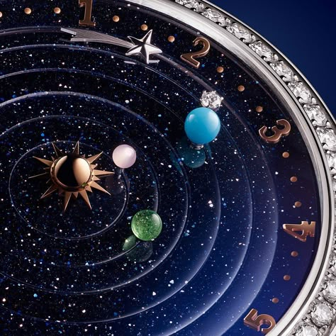 Luxury Celestial Jewelry With Oval Shape, Luxury Celestial Necklaces As A Gift, Unique Watches, Van Cleef Arpels Watch, Luxury Celestial Pendant Jewelry, Midnight Planetarium Watch, Astronomy Jewelry, Star Watch, Van Cleef