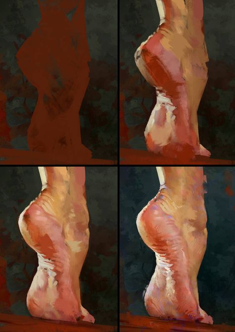 Foot Study Process by AaronGriffinArt on DeviantArt Study Process, Hur Man Målar, Digital Painting Tutorials, Anatomy Art, Painting Art Projects, Art Studies, Art Reference Photos, Figure Painting, Art Techniques