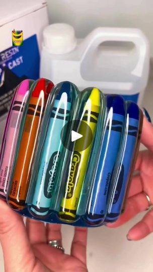 134K views · 5.6K reactions | How amazing and unique is this crayon resin pot by Bee Sorensen using our Apex Deep Cast resin - 6 litre now comes with pumps 😍 #just4youonlineuk... | By Just4youonlineukFacebook Resin Teacher Gifts, Wax Crayons, Presents For Teachers, Resin Design, Resin Projects, Large Jar, Diy Resin Crafts, Diy Resin, How To Preserve Flowers