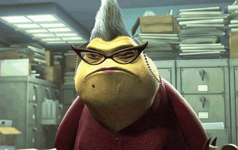 Monsters Inc Gif, Monsters Inc Roz, Monsters Inc University, Green Characters, Monster Inc, Disney Monsters, Disney Mouse, Monster University, Disney Favorites